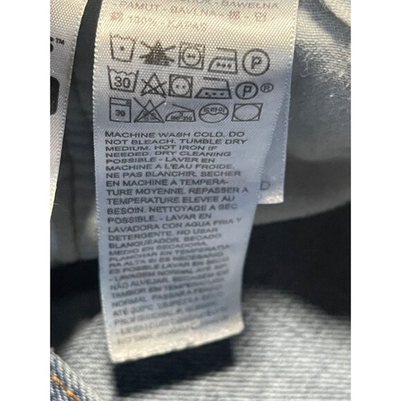 Levi's Mens 501 Original Fit Button Fly Blue Jeans Denim Size 31 Measures 31x32 - Picture 11 of 12